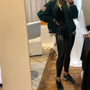 Black Latex Leggings